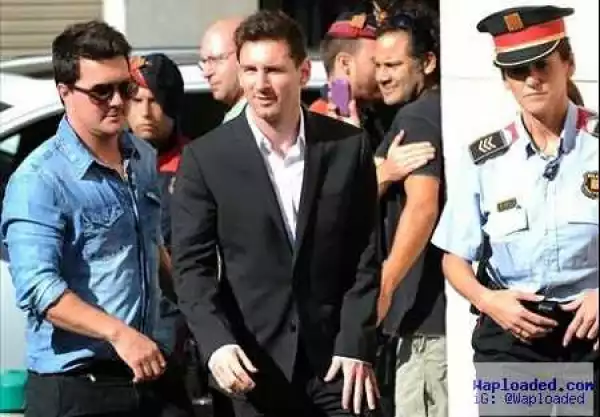 Photo: Lionel Messi arrives Court for Tax fraud case